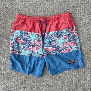 Vineyard Vines Coral Swim Shorts